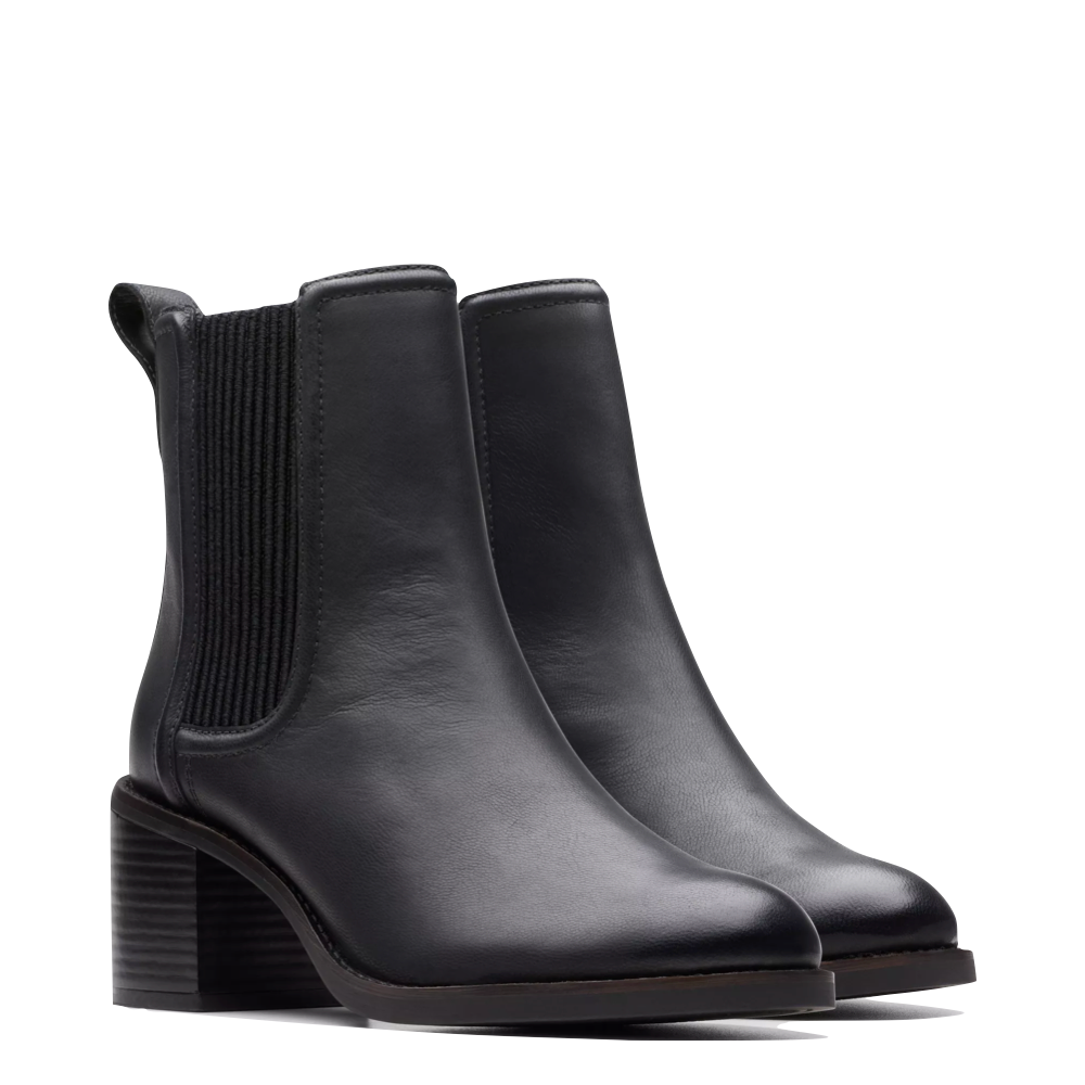 Clarks black boots online