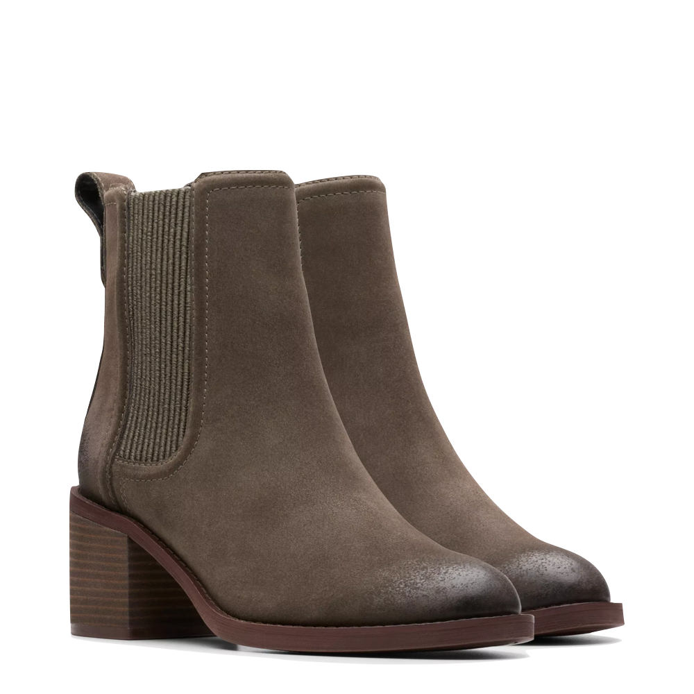 Clarks womens suede ankle boots online