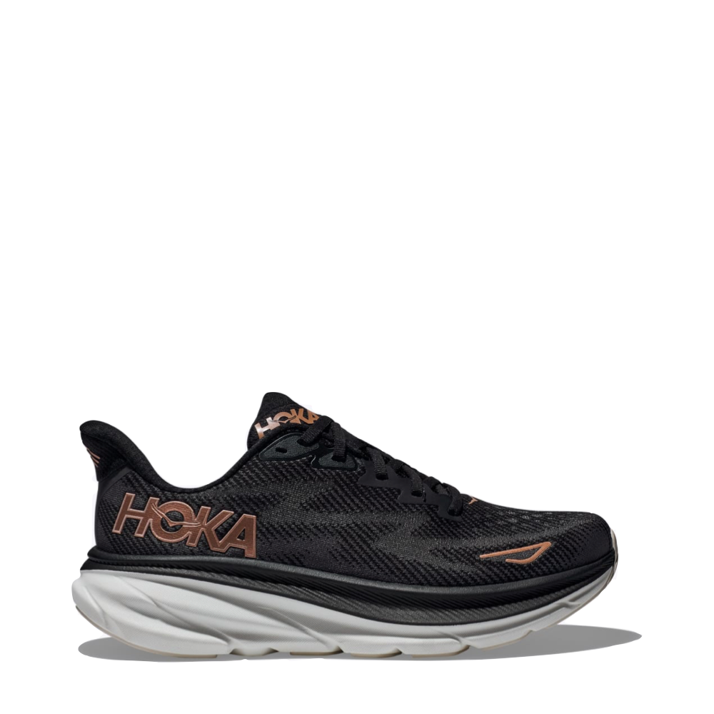 HOKA Zapatillas Clifton 9 Mujer Black/Rose Gold