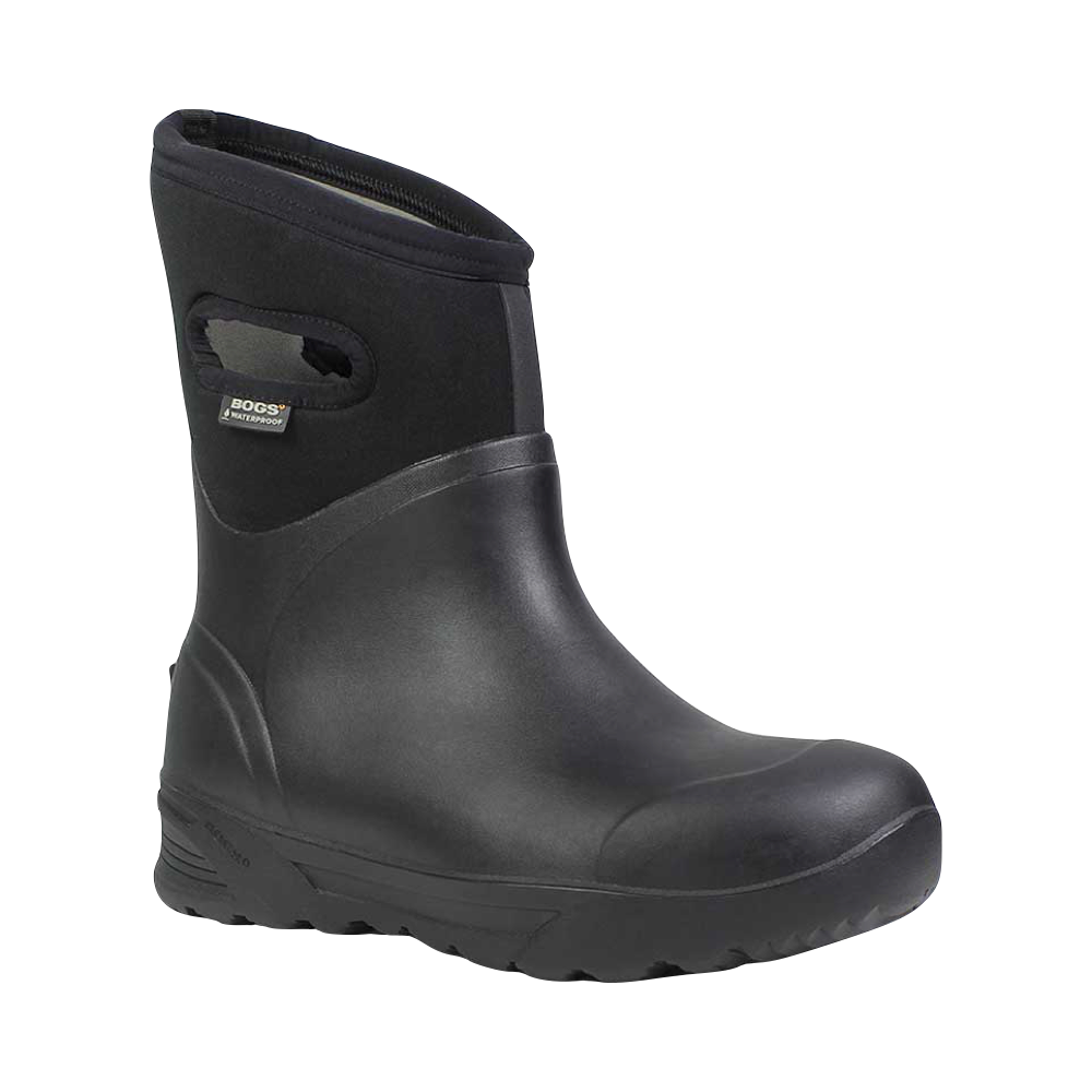 Bogs Men's Bozeman Mid Waterproof Pull On Boot in Black