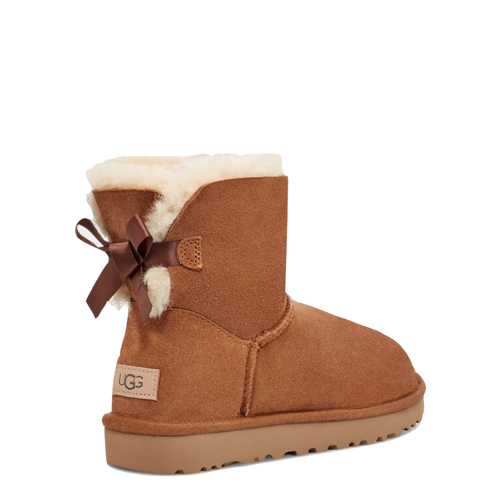 Womens UGG® Mini Bailey Bow II Boot - Chestnut