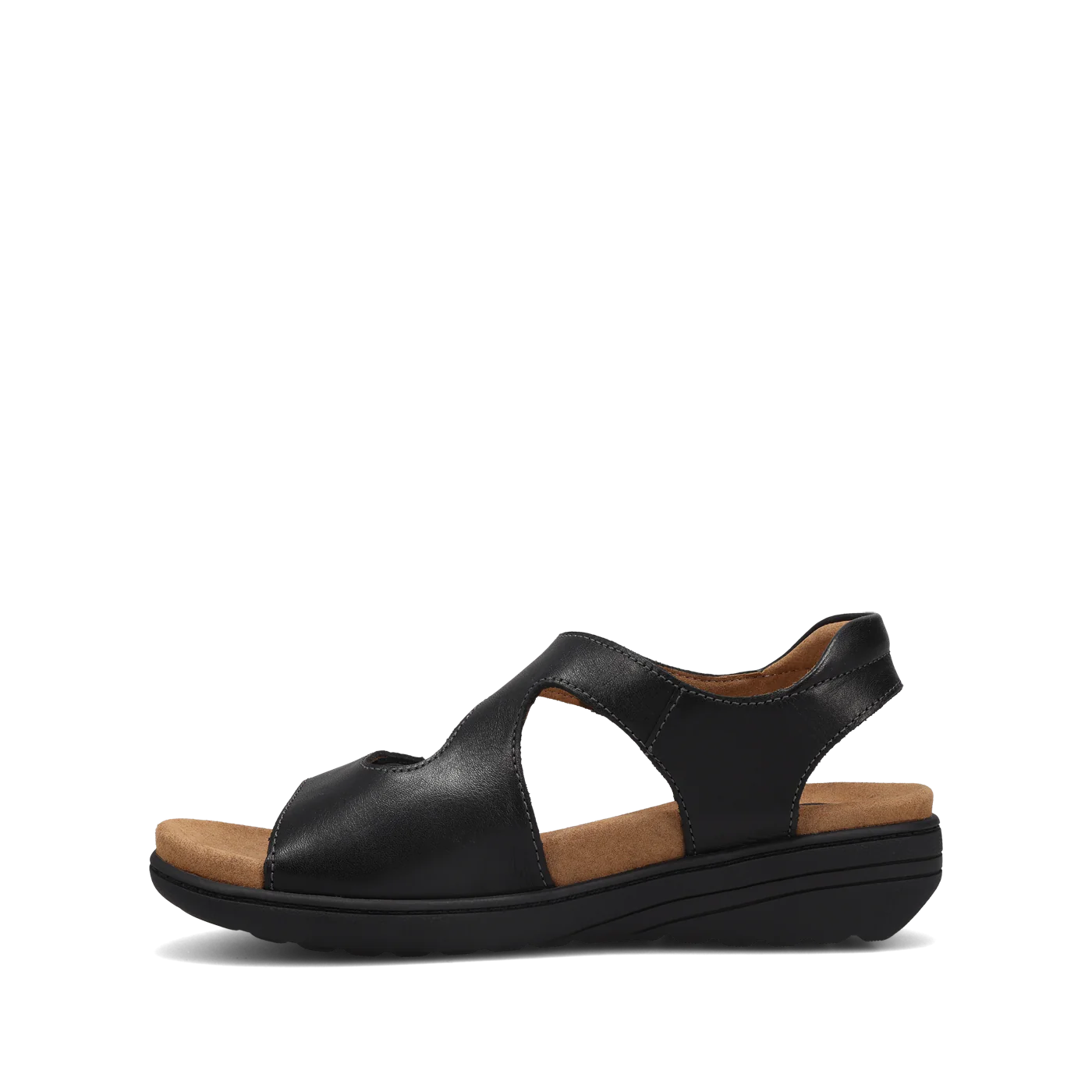 Taos Women's Serene Leather Sandal in Black