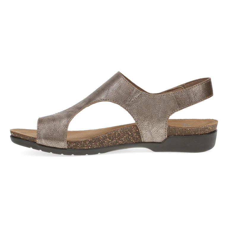 Dansko Women's Reece Thong Sandal in Bronze Metallic