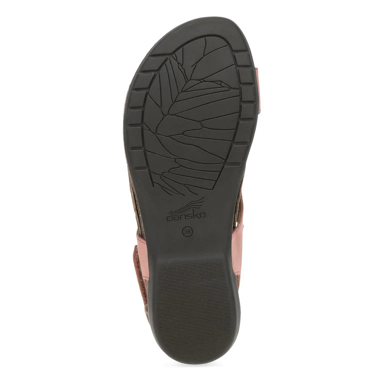 Dansko Women's Reece Thong Sandal in Rose Nubuck