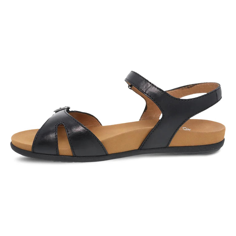 Dansko Women's Judith Leather Sandal in Black