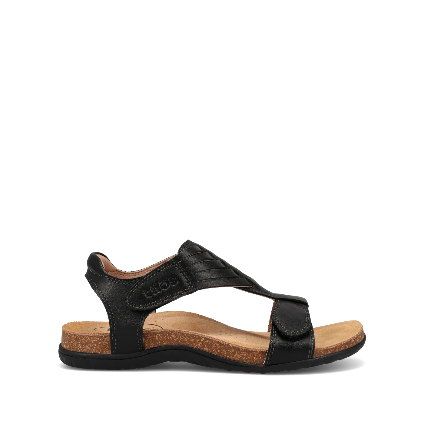 Taos Women's Wonderful Woven Leather Sandal in Black