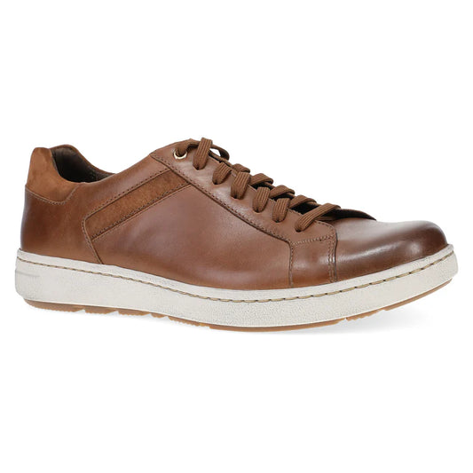 Dansko Men's Trevor Leather Tie Sneaker in Tan