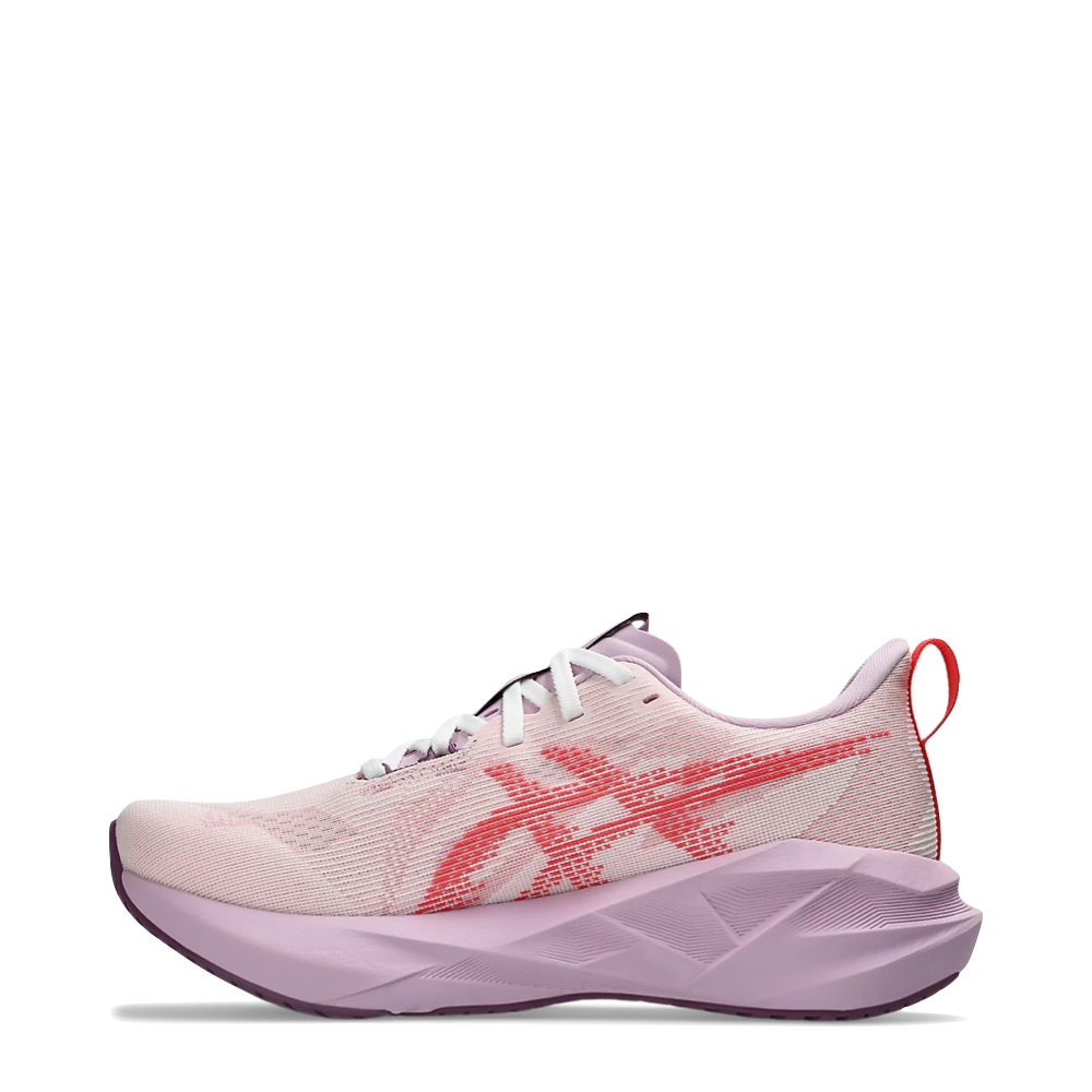 Side (left) view of Asics Novablast 5 Sneaker for women.