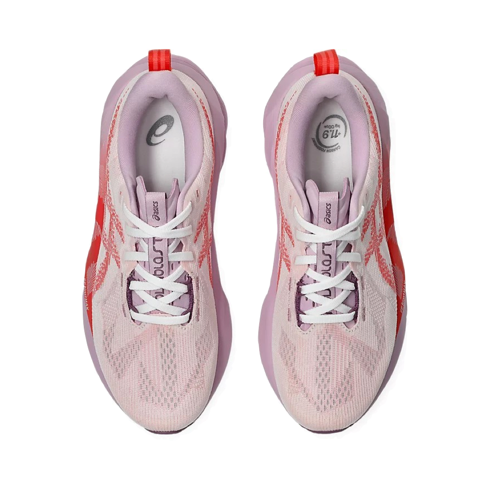 Top-down view of Asics Novablast 5 Sneaker for women.