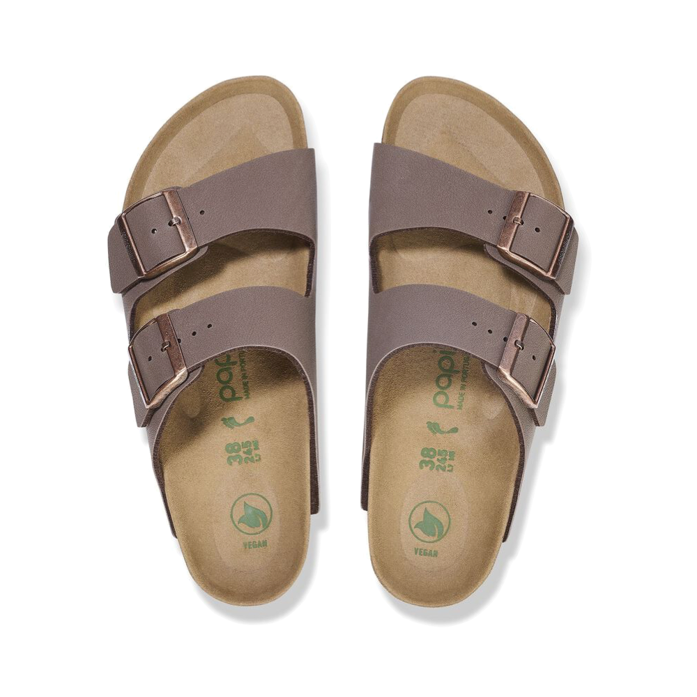 Top-down view of Birkenstock Arizona Flex Platform Birko-Flor Sandal for women.