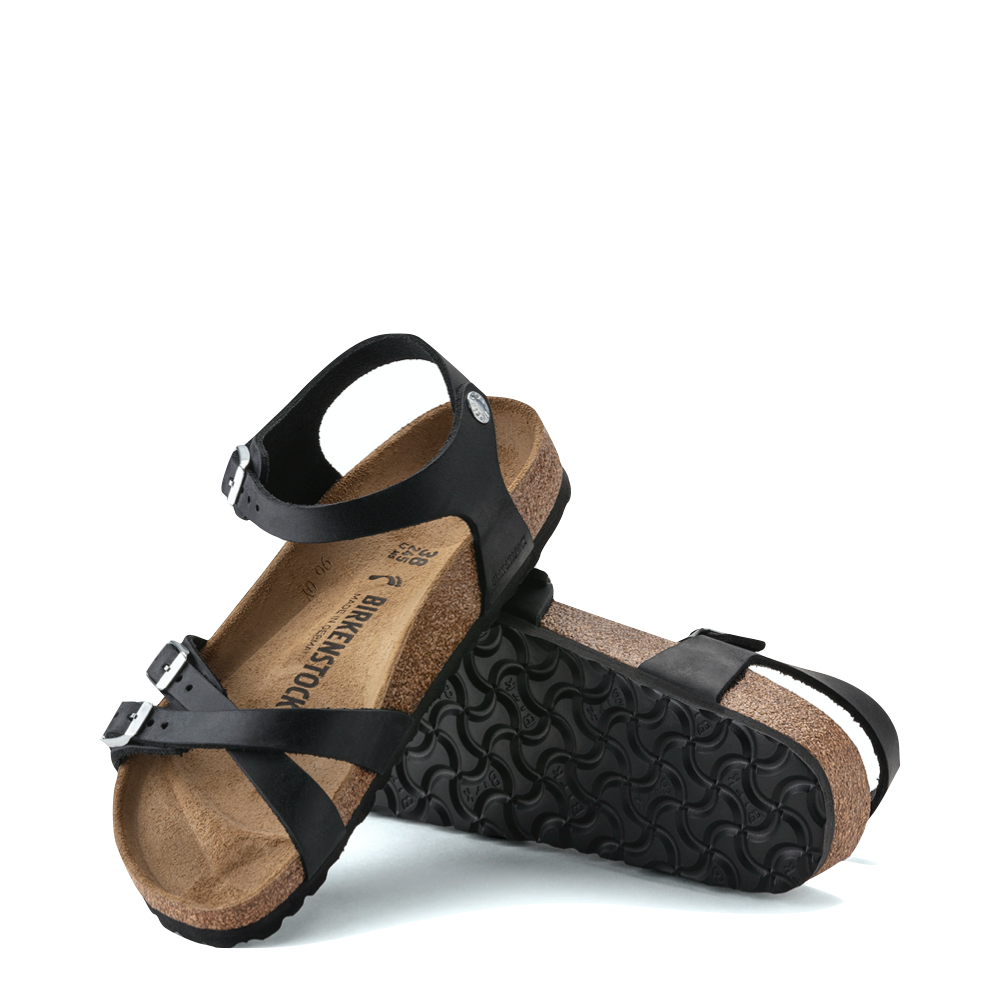 Bottom view of Birkenstock Kumba Oiled Leather Strap Sandal for women.