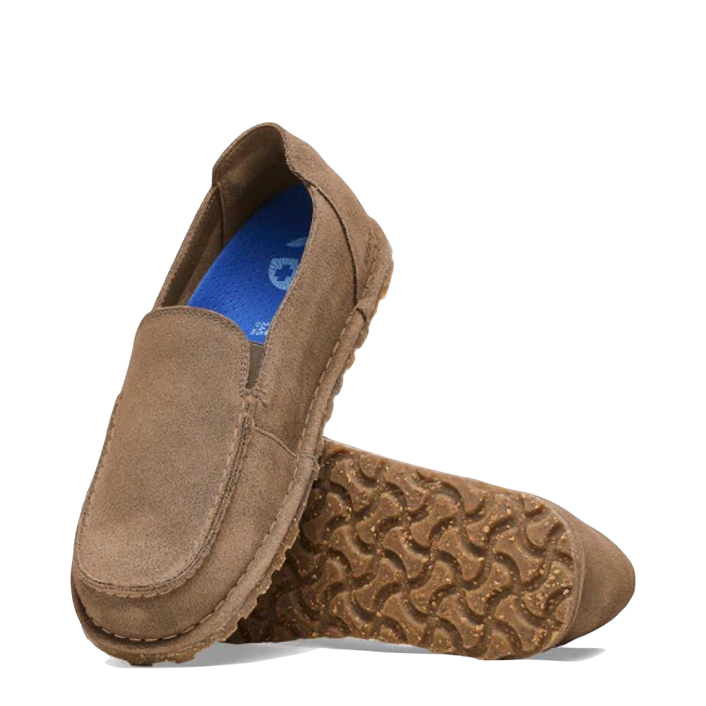 Top-down and bottom view of Birkenstock  Utti Slip On Loafer for women.