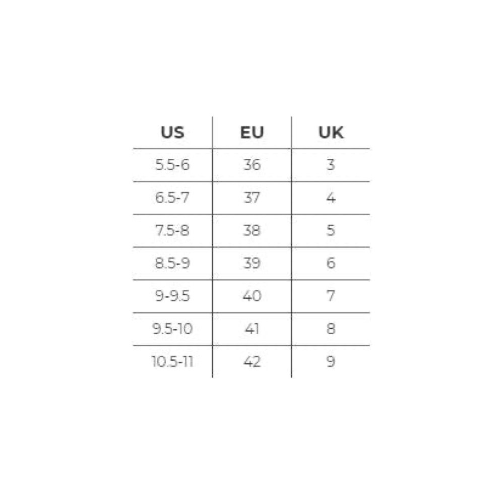 Bueno sizing chart.