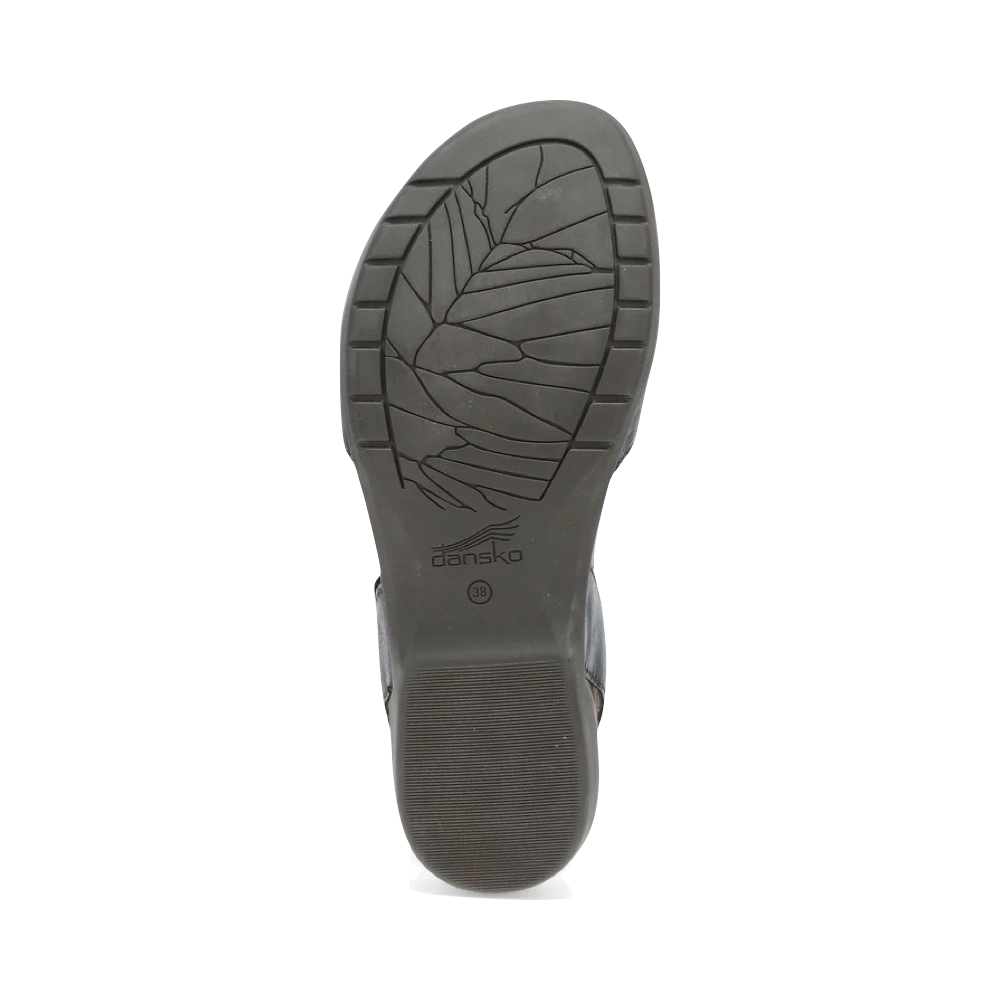 Bottom view of Dansko Rowan Closed Toe Sandal for women.