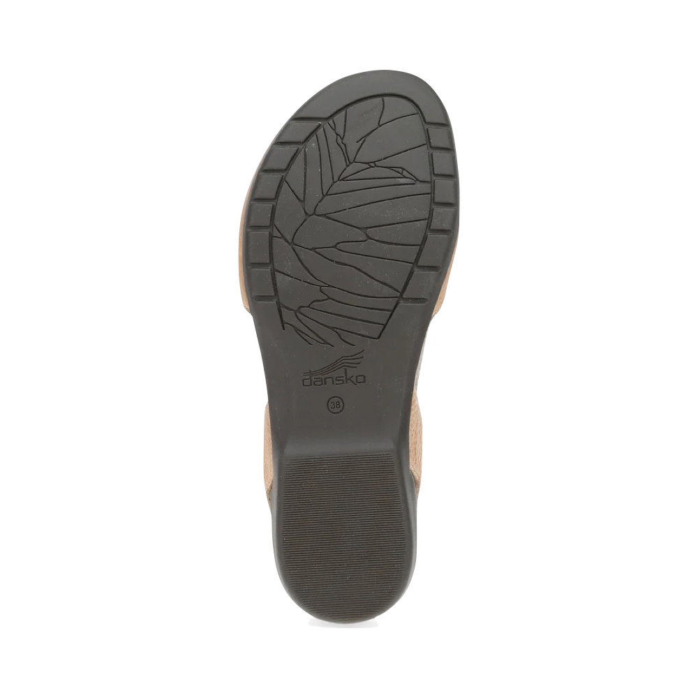 Bottom view of Dansko Rowan Closed Toe Sandal for women.