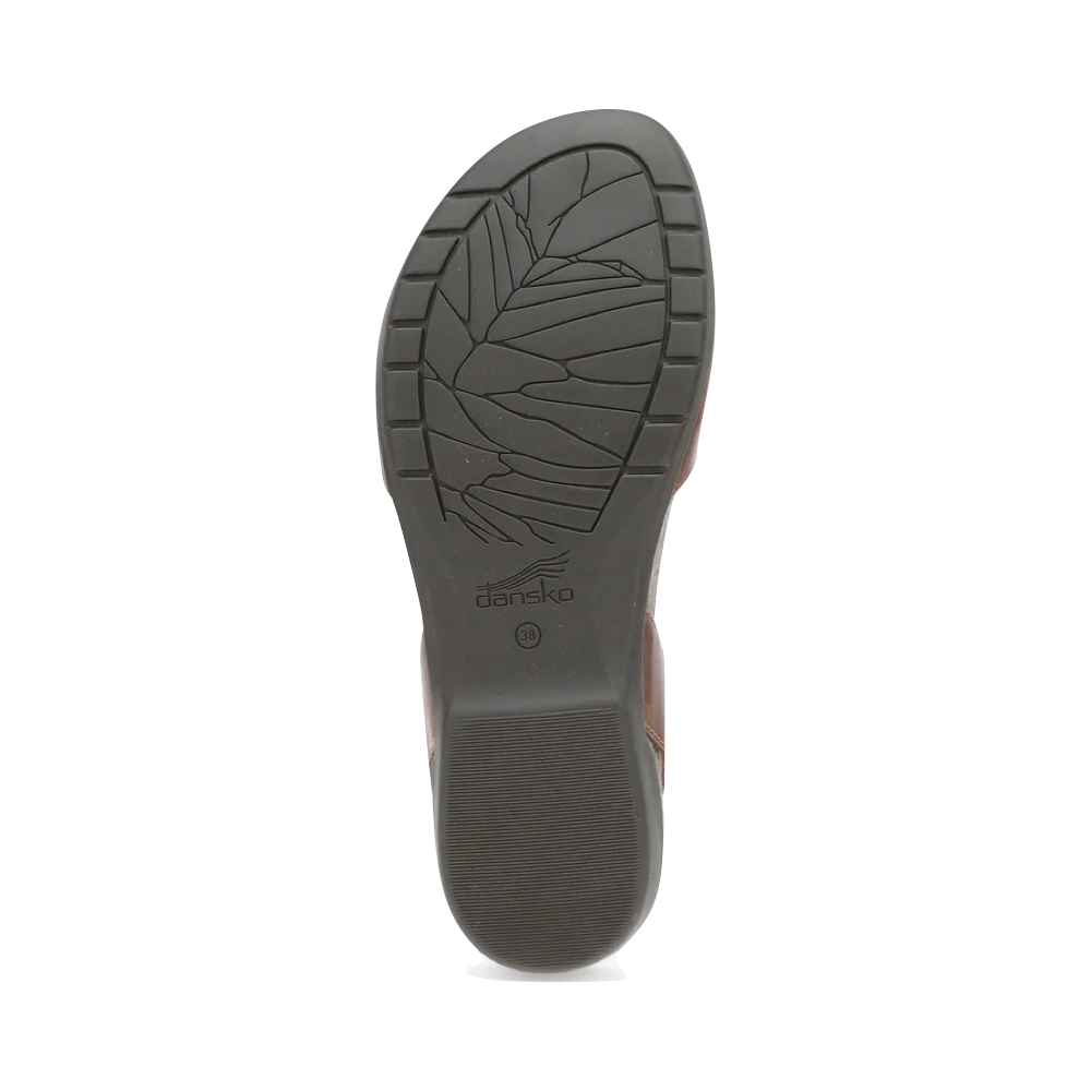 Bottom view of Dansko Rowan Closed Toe Sandal for women.