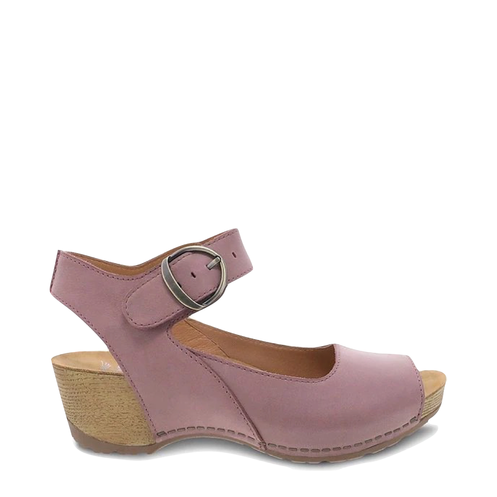 Lotus) Light Pink Metallic Diamante Wedge Sandals in Pink | DEICHMANN