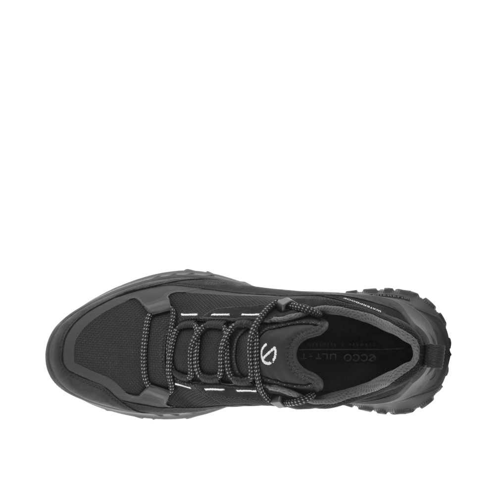 Top-down view of Ecco ULT-TRN Low Waterproof Lace Shoe for men.