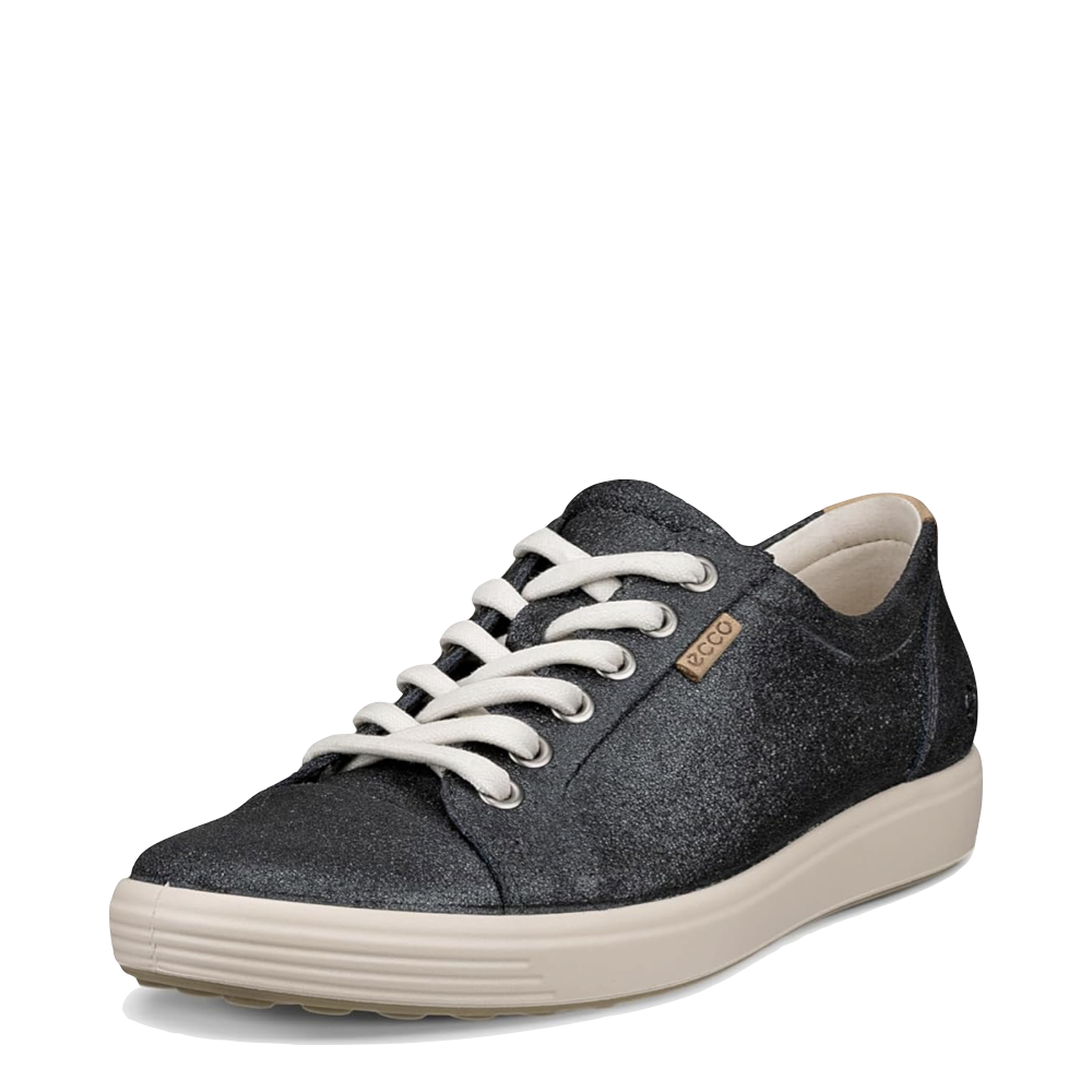 Mudguard and Toe view of Ecco Soft 7 Leather Lace Sneaker for women.