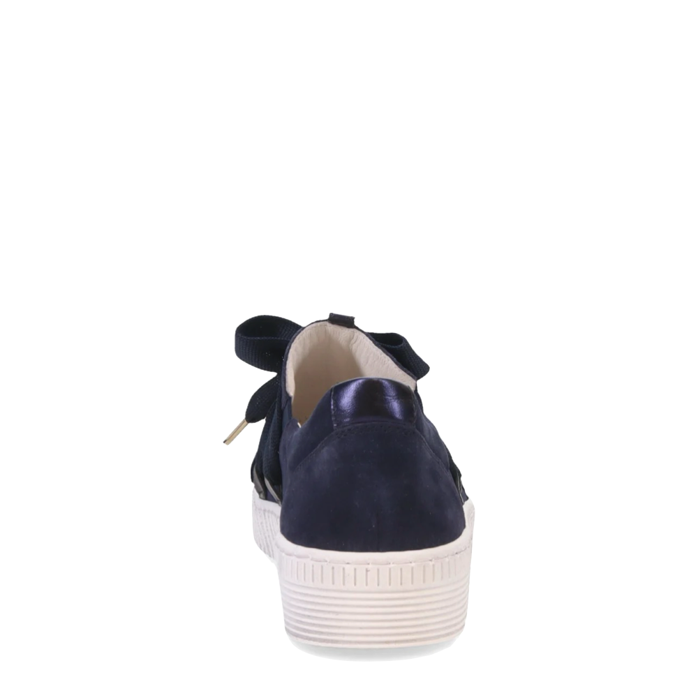 Back view of Gabor Bow Sneaker for women.