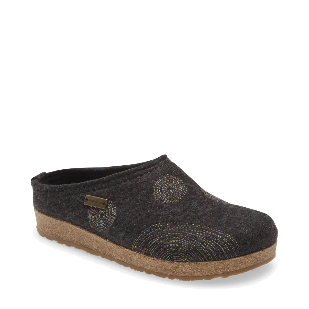 Haflinger Women's Spirit Wool Clog in Charcoal – V&A Bootery INC