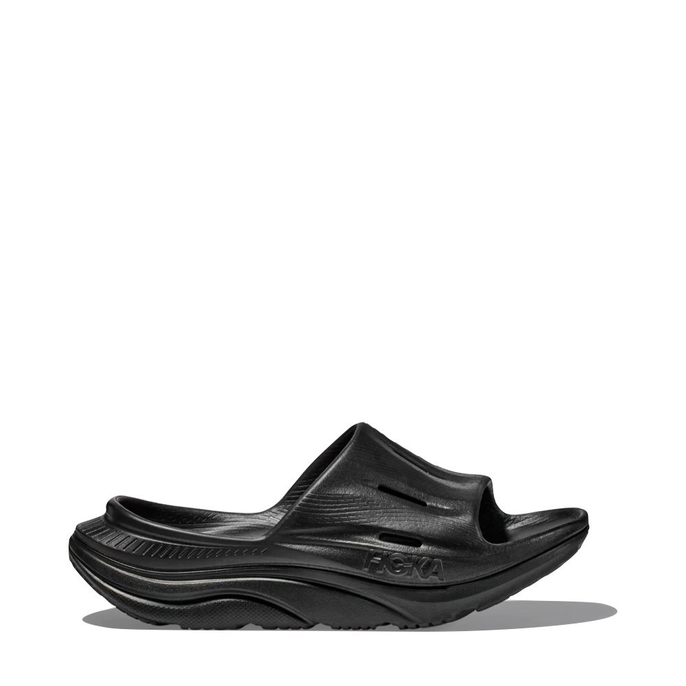 Side (right) view of Hoka Ora Recovery Slide 3 Sandal for unisex.