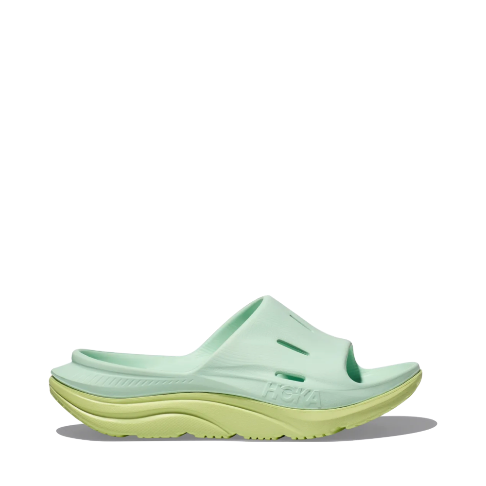 Side (right) view of Hoka Ora Recovery Slide Sandal for unisex.