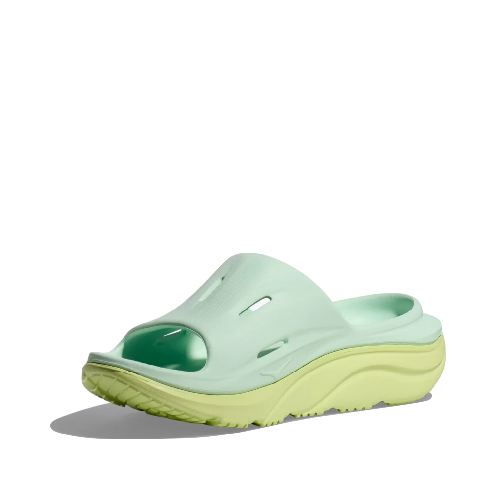 Toe view of Hoka Ora Recovery Slide Sandal for unisex.