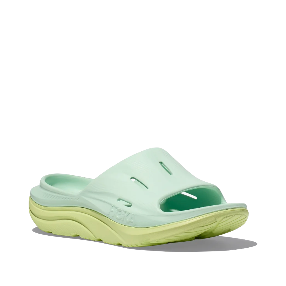 Toe view of Hoka Ora Recovery Slide Sandal for unisex.