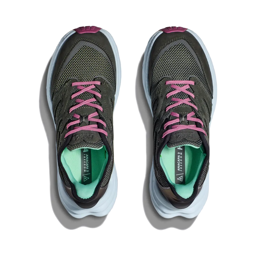 Top-down view of Hoka Anacapa 2 Freedom Slip On Sneaker for women.