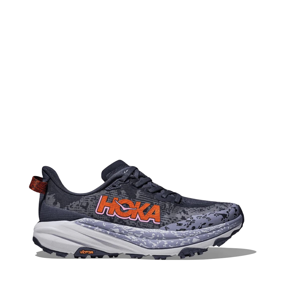 Side (right) view of Hoka Speedgoat 6 Sneaker for women.