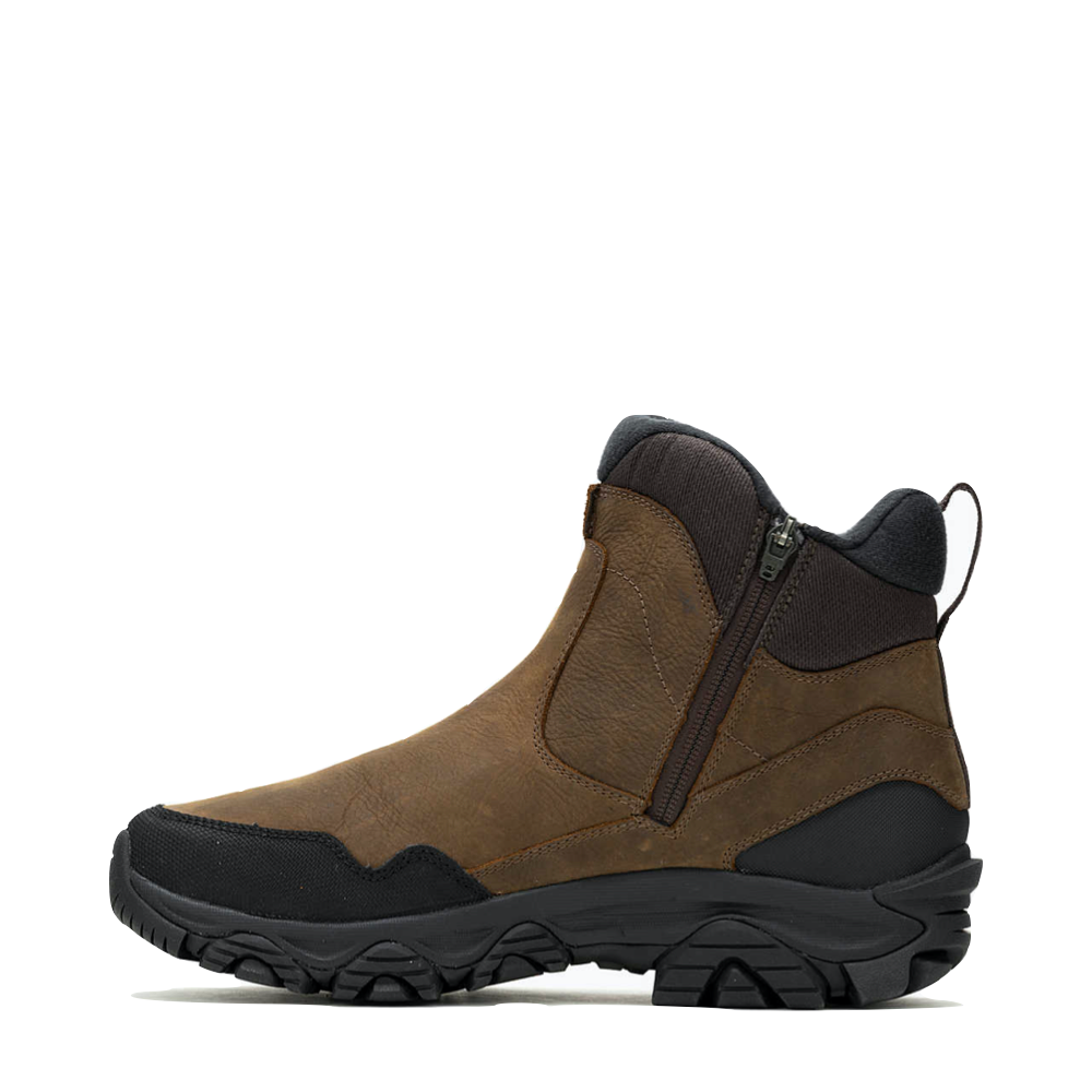 Side (left) view of Merrell Coldpack 3 Thermo Tall Zip Waterproof Boot for men.