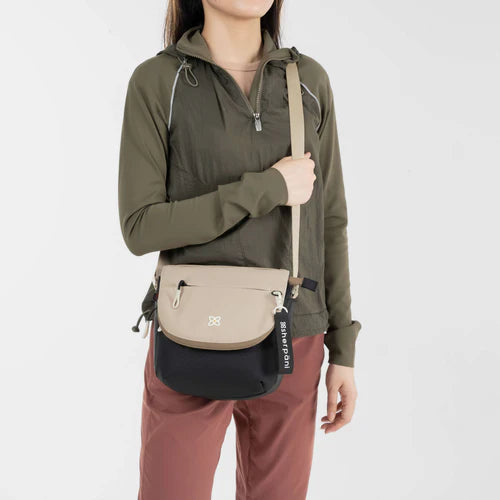 Sherpani Milli Crossbody Messenger Bag in Con Leche Beige