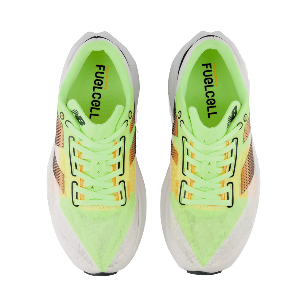 Top-down view of New Balance Fuel Cell Rebel v4 Sneaker for women.