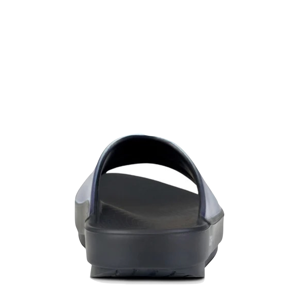 Back view of OOfos OOahh Luxe Slide Sandal.