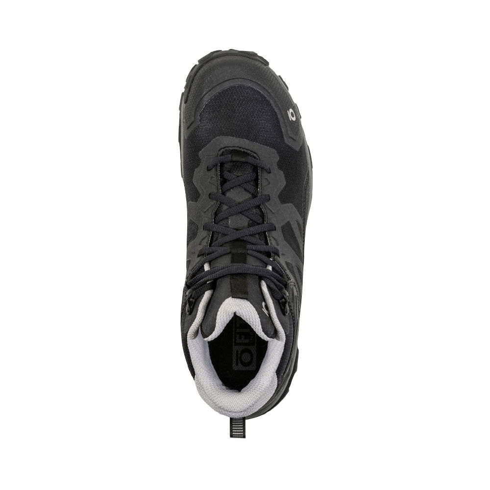 Top-down view of Oboz Katabatic Mid Waterproof Hiker for men.