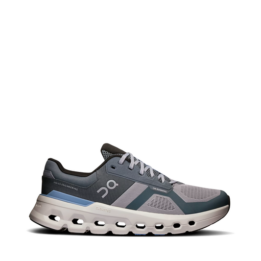 Side (right) view of On Cloudrunner 2 Sneaker for men.