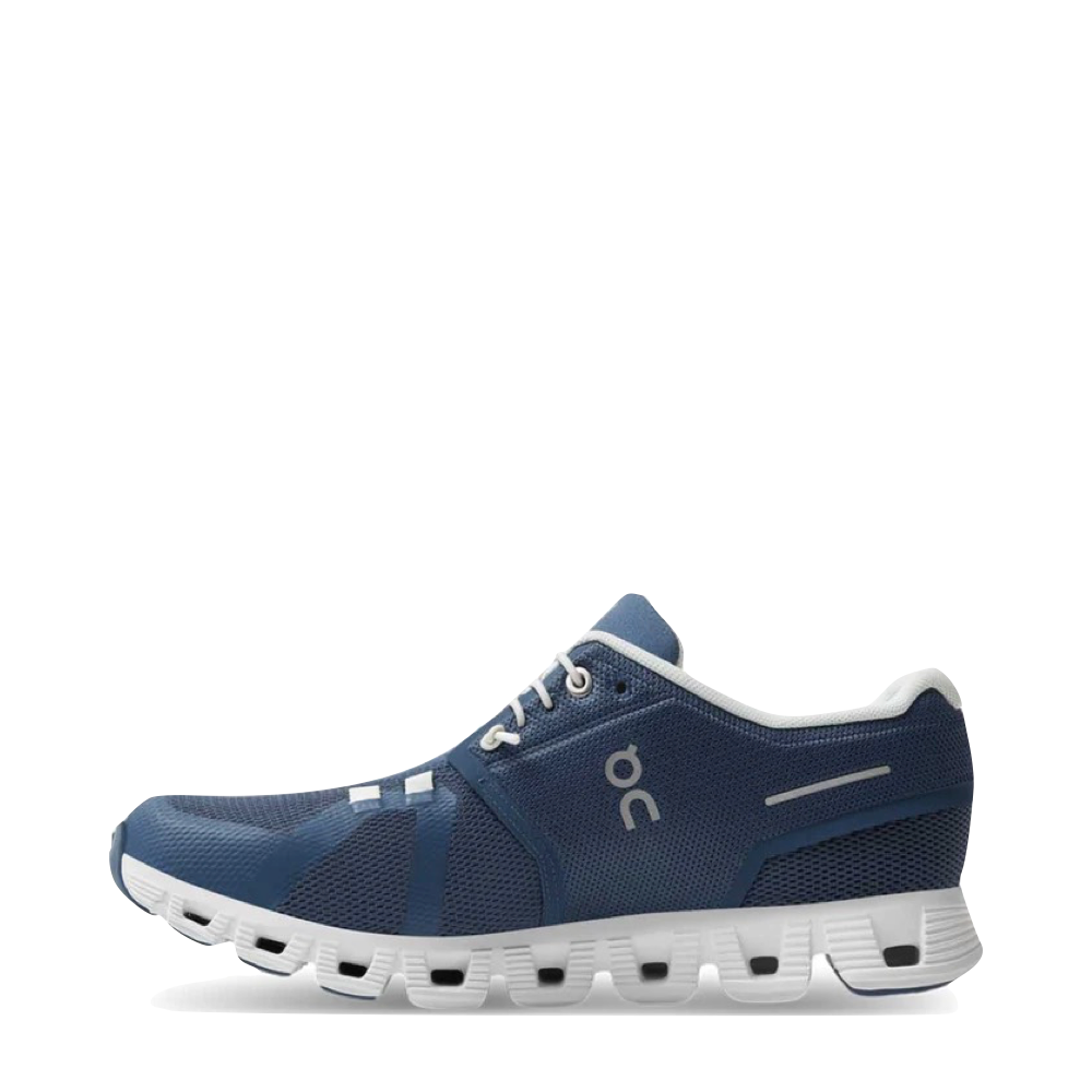 On Women's Cloud 5 Sneaker in Denim/White – V&A Bootery INC