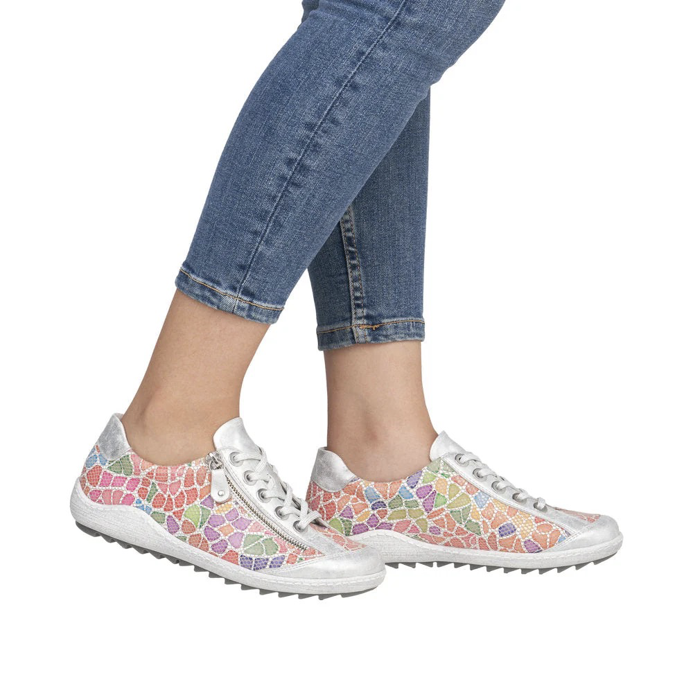 Model view of Remonte Liv 02 Lace Sneaker for women.