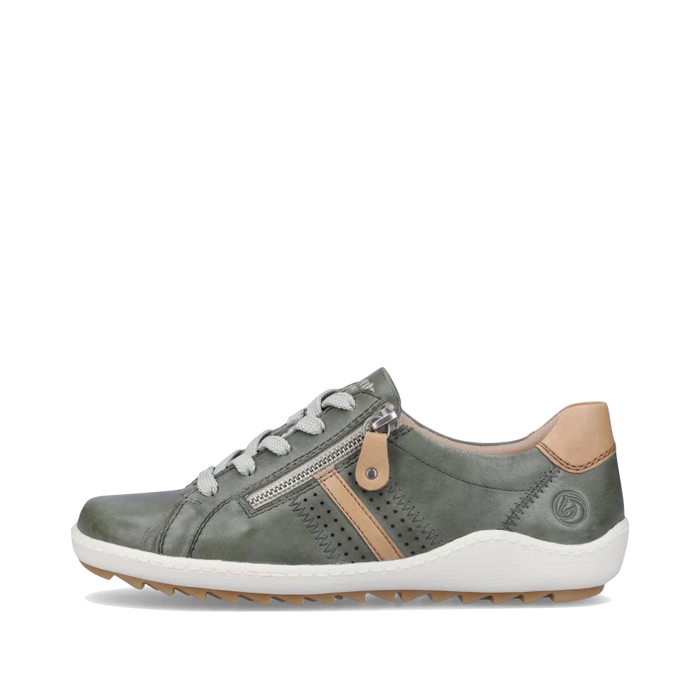 Side (left) view of Remonte Liv 32 Lace Sneaker for women.