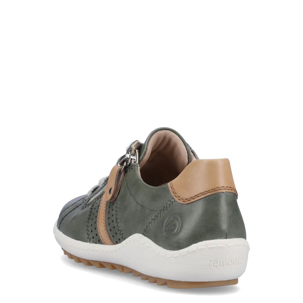 Heel view of Remonte Liv 32 Lace Sneaker for women.