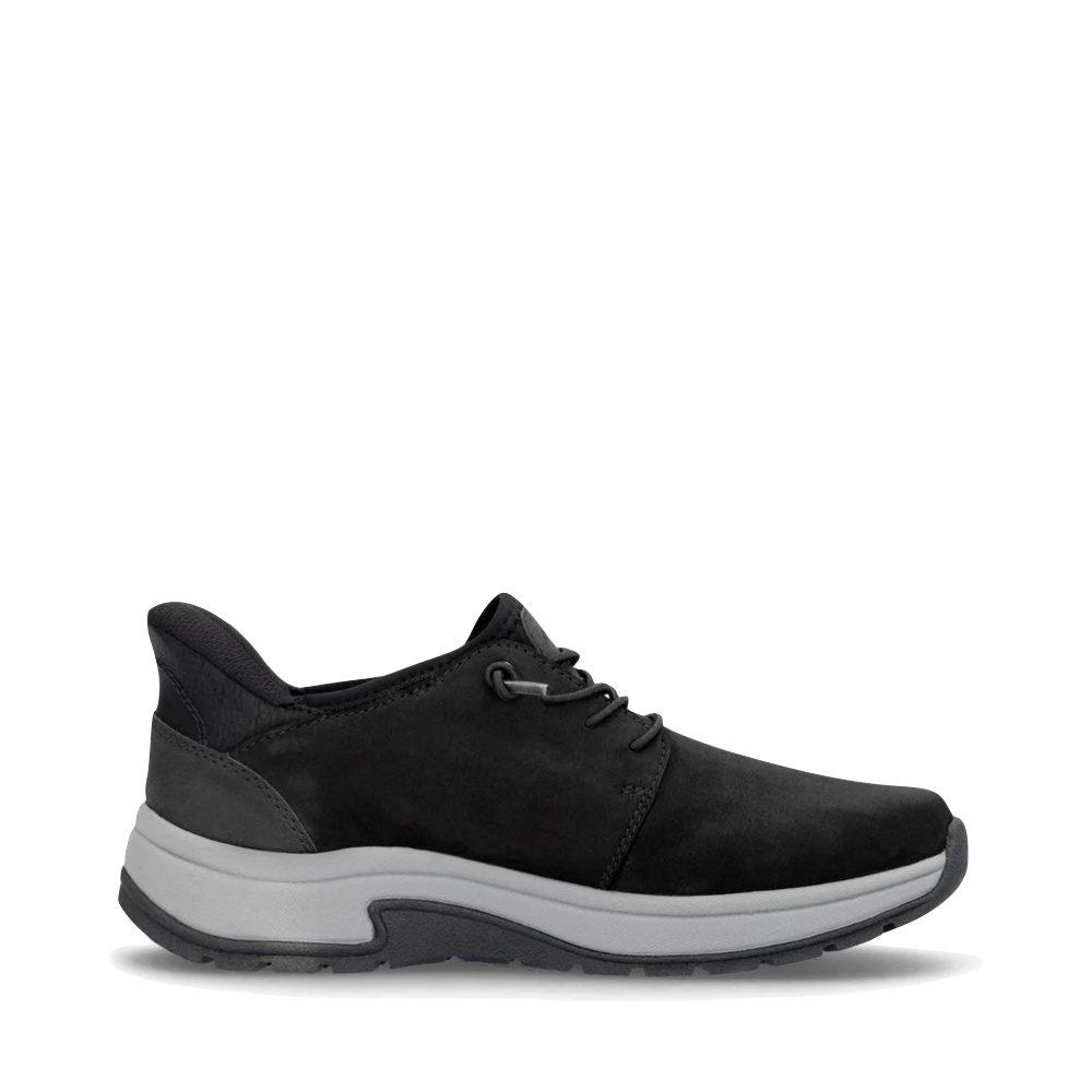 Side (right) view of Rieker Bruce 50 Elastic Lace Shoe for men.