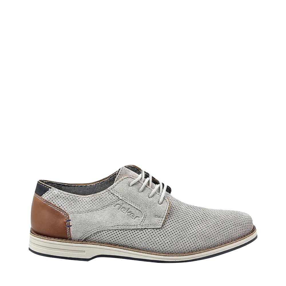 Rieker Men's Dimitri 04 Perfed Shoe (Cement Grey)