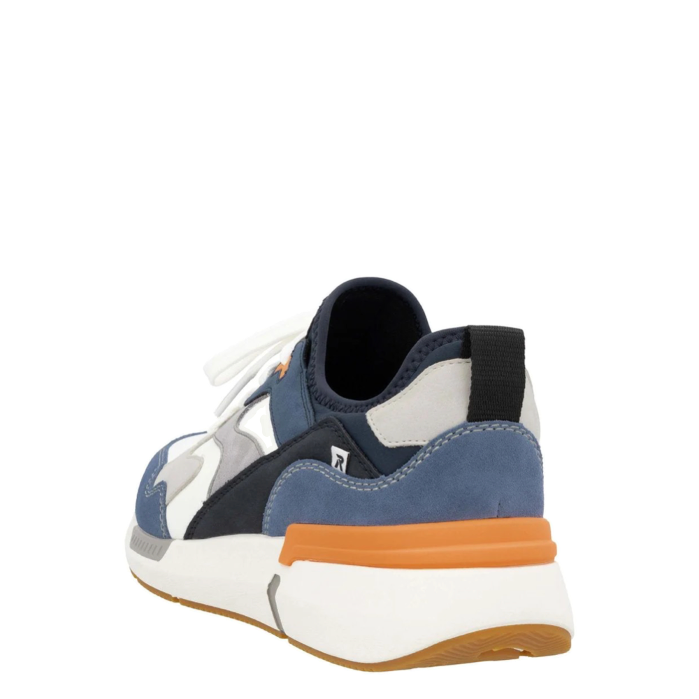 Heel view of Rieker Justus 03 Sneaker for men.