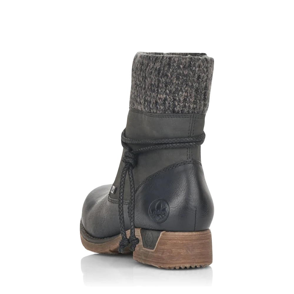 Heel view of Rieker Fee 88 Mid Waterproof Boot for women.