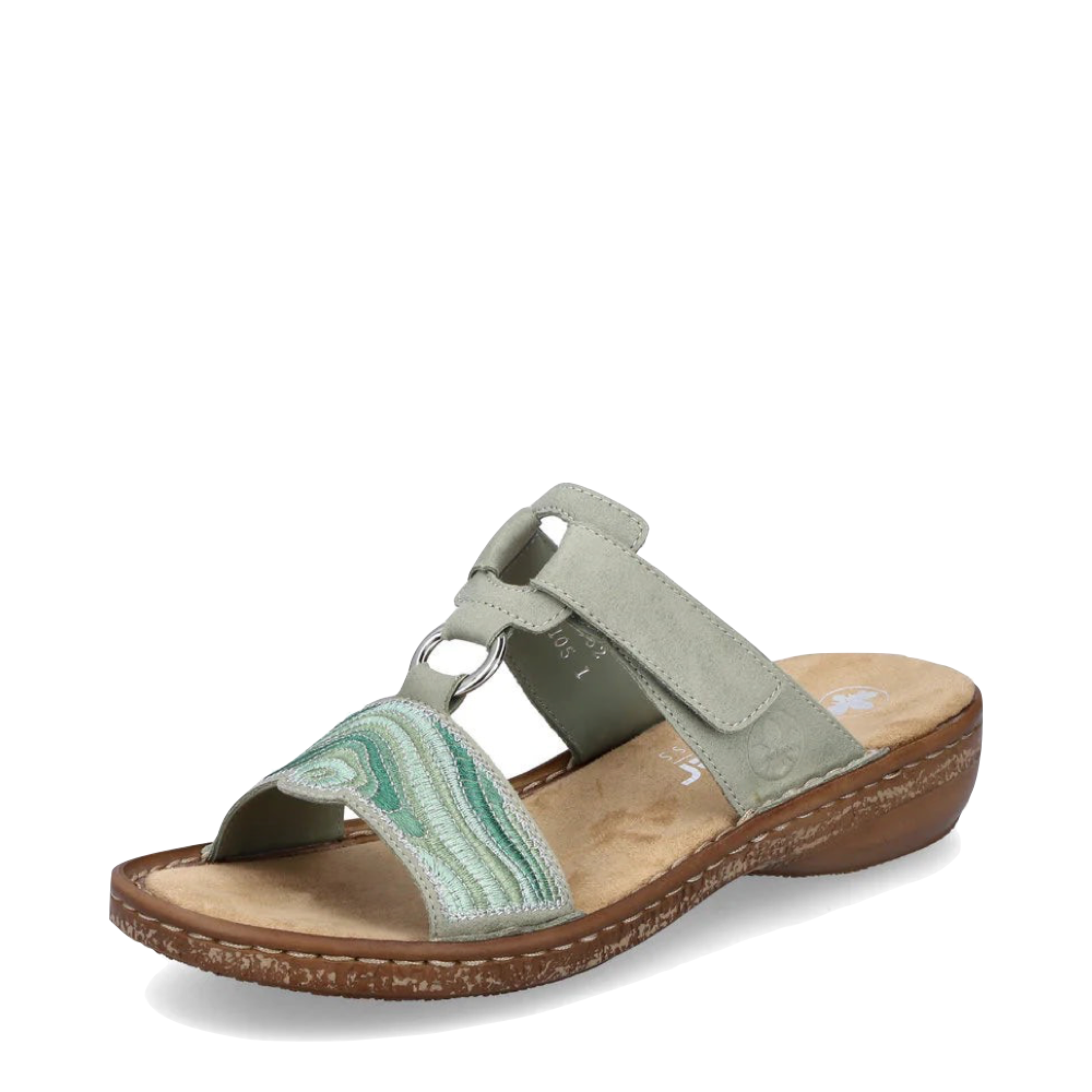 Toe view of Rieker Regina 29 Slide Sandal for women.