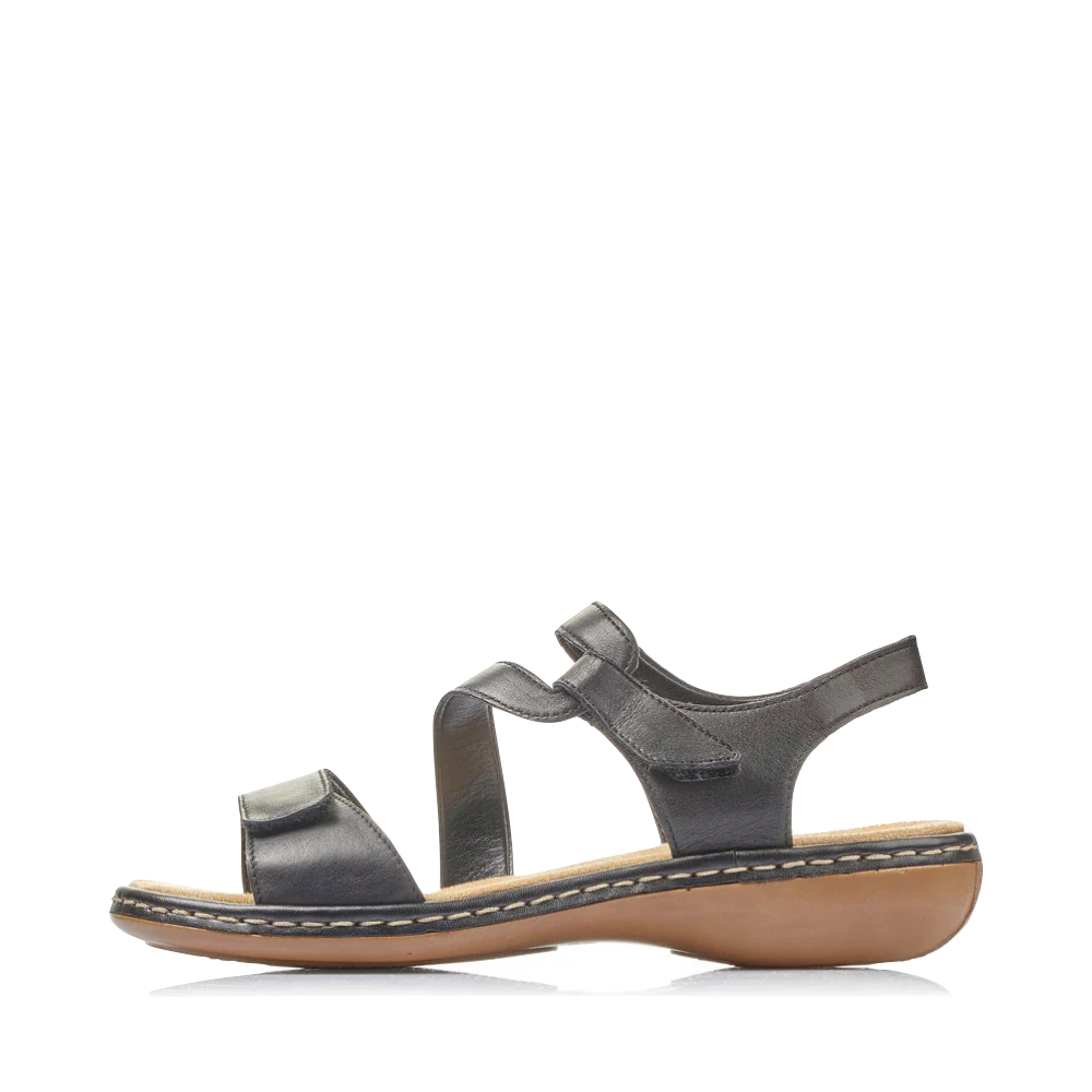 Side (left) view of Rieker Regina C7 Sandal for women.