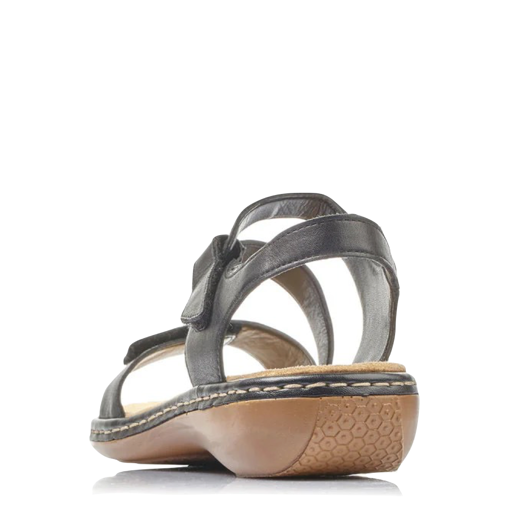 Heel view of Rieker Regina C7 Sandal for women.