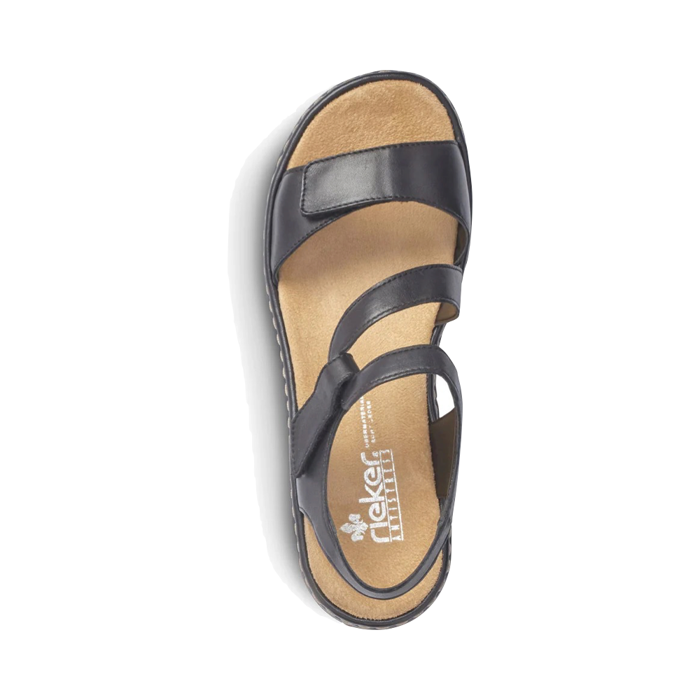 Top-down view of Rieker Regina C7 Sandal for women.