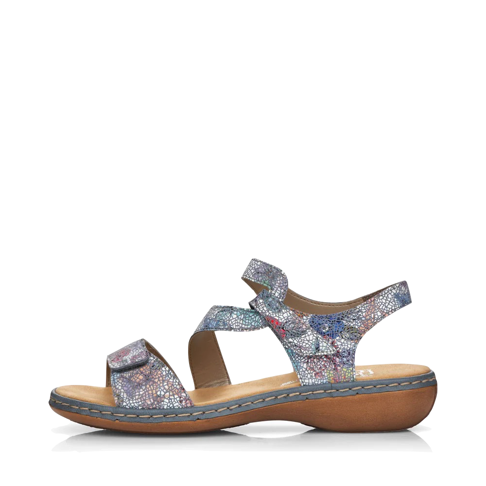 Side (left) view of Rieker Regina C7 Sandal for women.